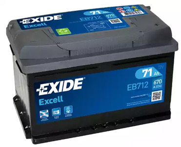 Стартерная аккумуляторная батарея excell EXIDE EB712